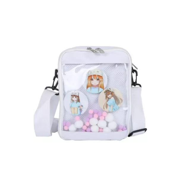 Lolita Girl Anime Japanese Cute Canvas Itabag Transparent Messenger Shoulder Bag