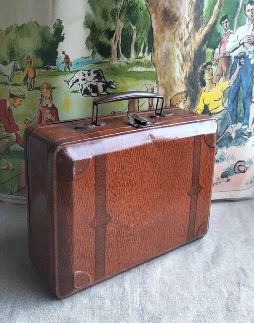 Poignée De Cartable Valise En Tôle Vintage – Couleur Marron – Fabriqué En France – Neuf Sans étiquette