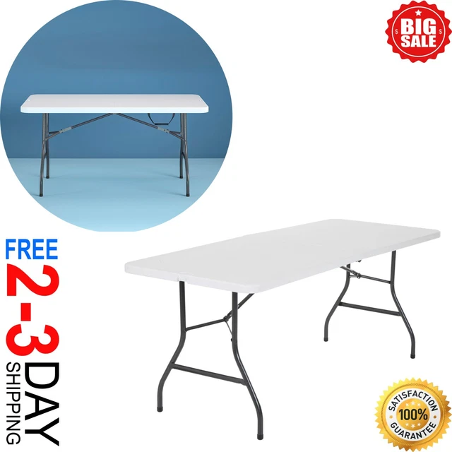 6 FOOT CENTERFOLD Folding Table 100 lb Weight Capacity Home Furniture