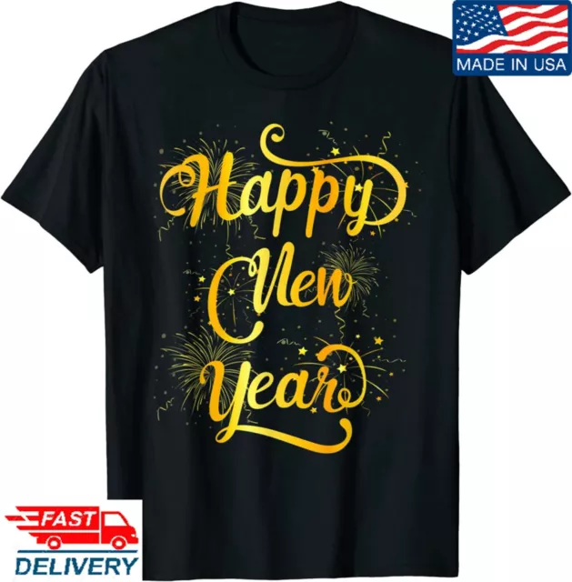 HAPPY NEW YEAR 2024 New Years Eve Party Supplies TShirt, Short/ Long