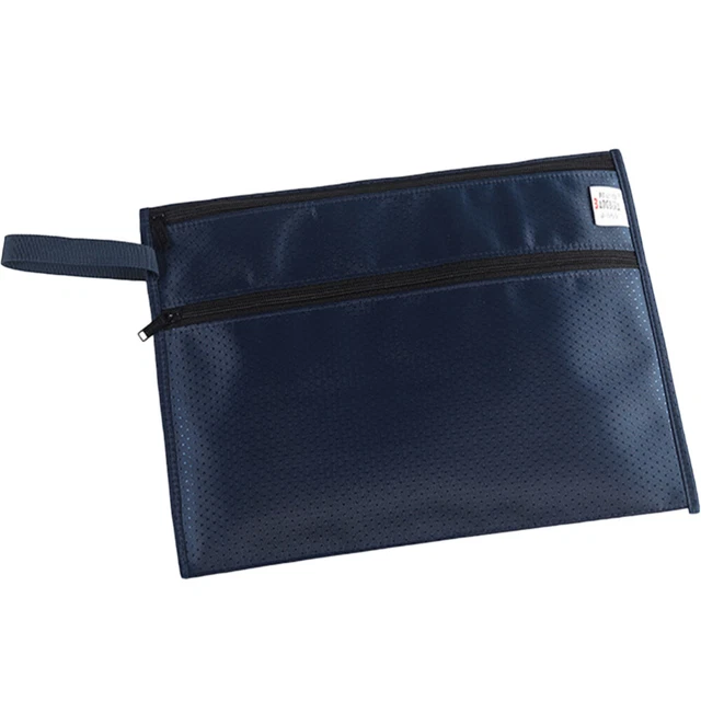 Borsa portatile con cerniera borsa documenti cartella cartella borsa file per ufficio casa scuola T