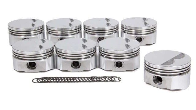 Dss Racing     D.S.S. Racing Sbf 4.030 In Bore E Series Forged Piston 8 Pc P/N