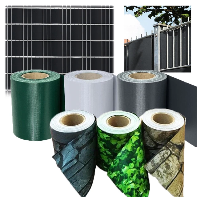 SICHTSCHUTZSTREIFEN PVC SICHTSCHUTZ Doppelstabmatte Zaun Balkon Folie