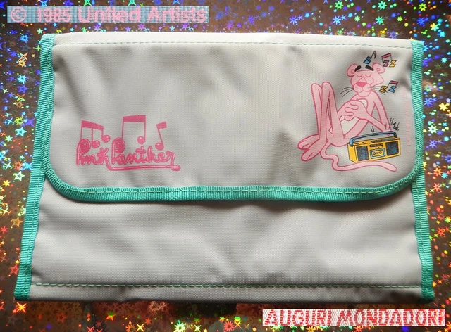 🎶 📻 Vintage 1985 PANTERA ROSA Astuccio Pink Panther Portapenne Pencil Case 🎵