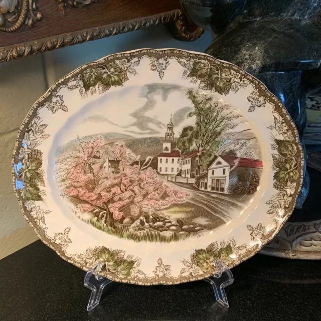 Johnson Brothers Friendly Village 11 3/4 Platter Village Green England Excellent