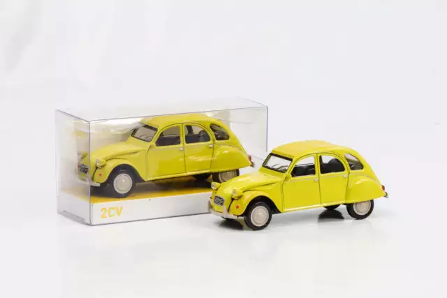 1:43 Citroen 2CV 6 Club 1979 mimosa gelb Norev Jet Car diecast