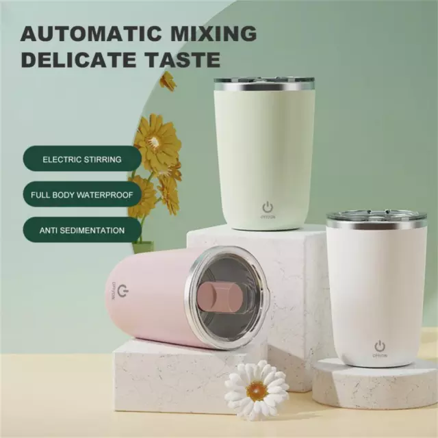 350ml Self Stirring Mug Coffee Milk Juice Stainless Steel Kitchen Gadgets 2