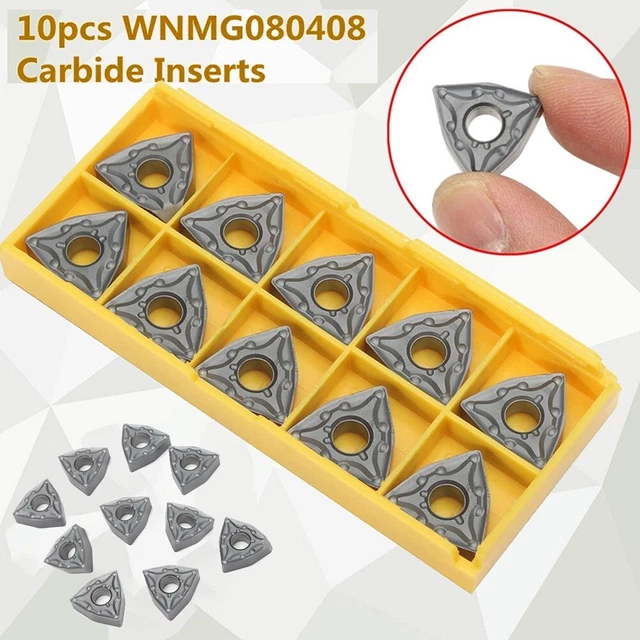Reliable Performance WNMG080408 Carbide Inserts for MWLNR Lathe Turning (10pcs)
