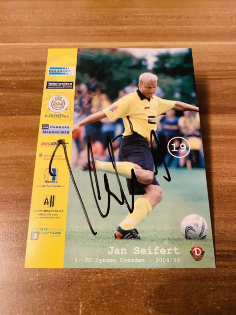 Autogrammkarte Jan Seifert 1. FC Dynamo Dresden Saison 2004/2005 signiert