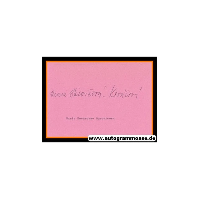 Autogramm Turnen | Marie KOVAROVA (1948 OS-Gold Tschechien)
