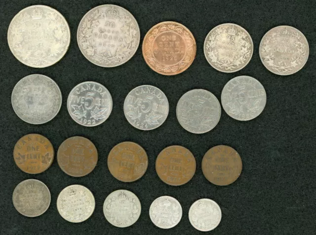 Canada Coins Lot of 20 Mix Dates & Denom