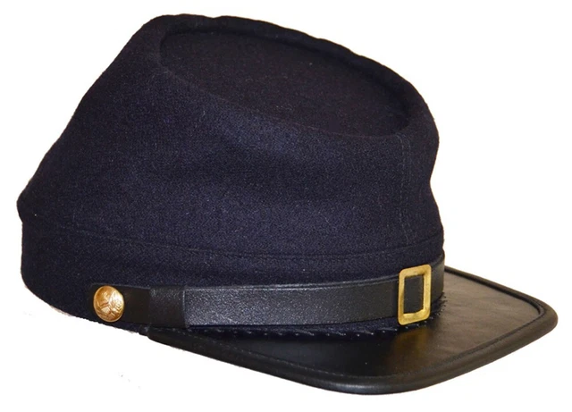 Union Hat AMERICAN CIVIL INDIAN War Reenactor Union Wool Enlisted Kepi Hat Medium ...