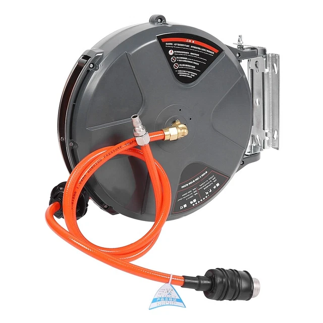 39.4ft Air Hose Reel Ressort Rétractable Heavy Duty Industrial Auto Repair