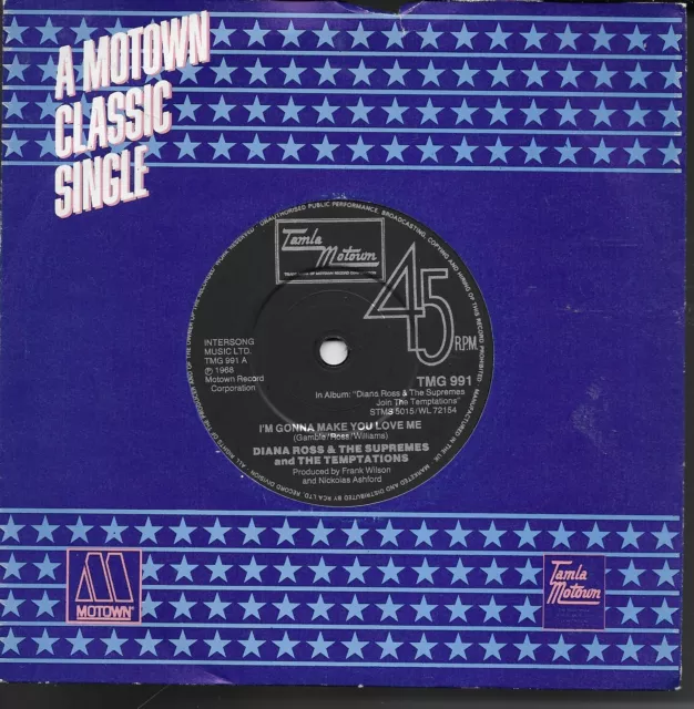 Diana Ross Temptations  "Gonna Make" 7" Vinyl Northern Soul Tamla Motown TMG 991