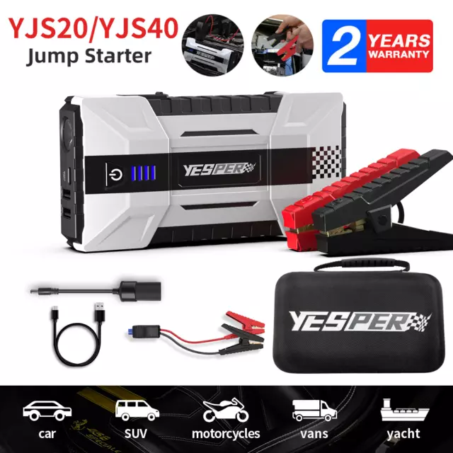 Car Jump Starter Booster Jumper Box Power Bank Battery Charger Portable 12V Auto