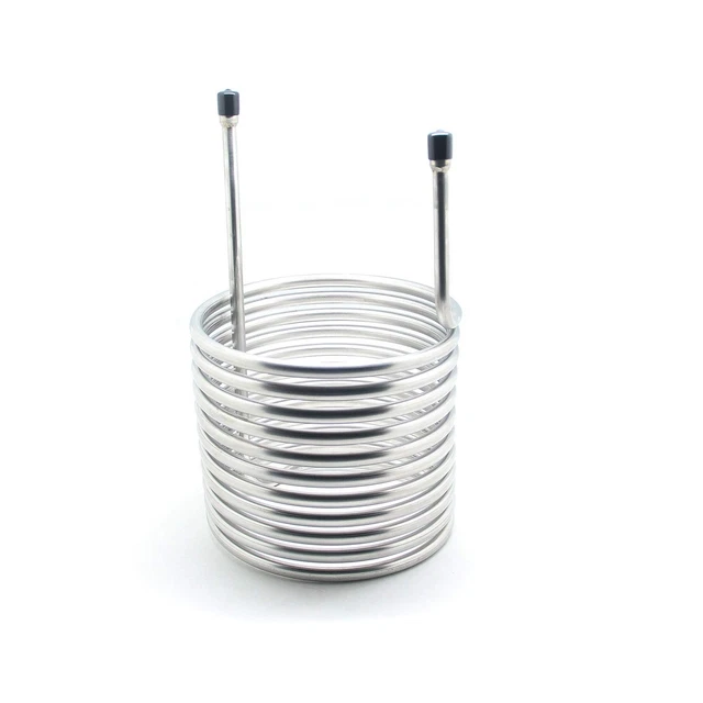 QiiMii Stainless Steel 304 Condensing Coil - 9" x 9" x 15" - 1/4" FNPT
