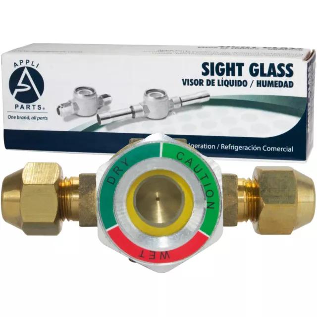 Appli Parts APSG-14 1/4 in Sight Glass and liquid moisture indicator Flare conne