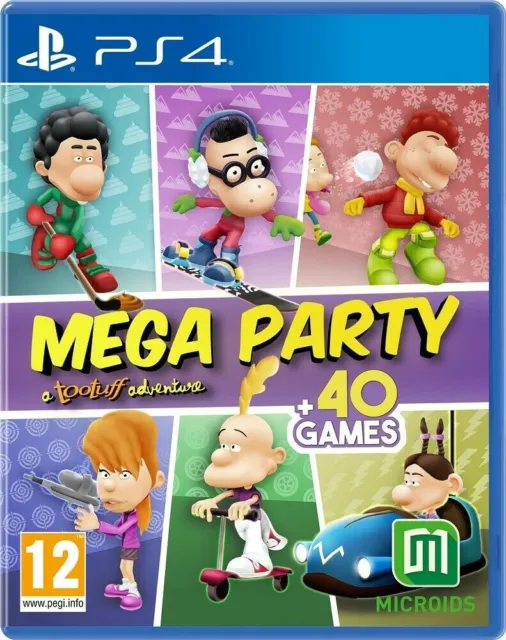 Mega Party A Tootuff Adventure 40 Games PS4 EXCELLENT Condition PS5 Compatible