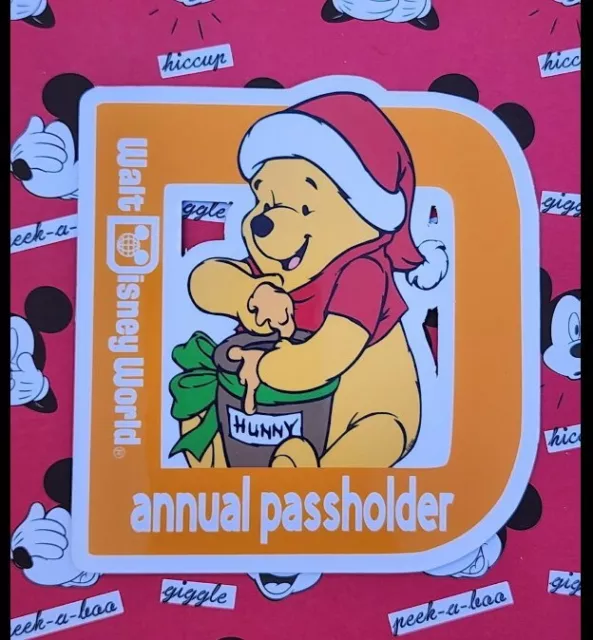 DISNEY PASSHOLDER Winnie The Pooh christmas 2024 6.00 PicClick
