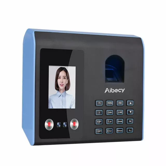 Biometric Office Employee Clocking in Machine Face and Fingerprint Recognition