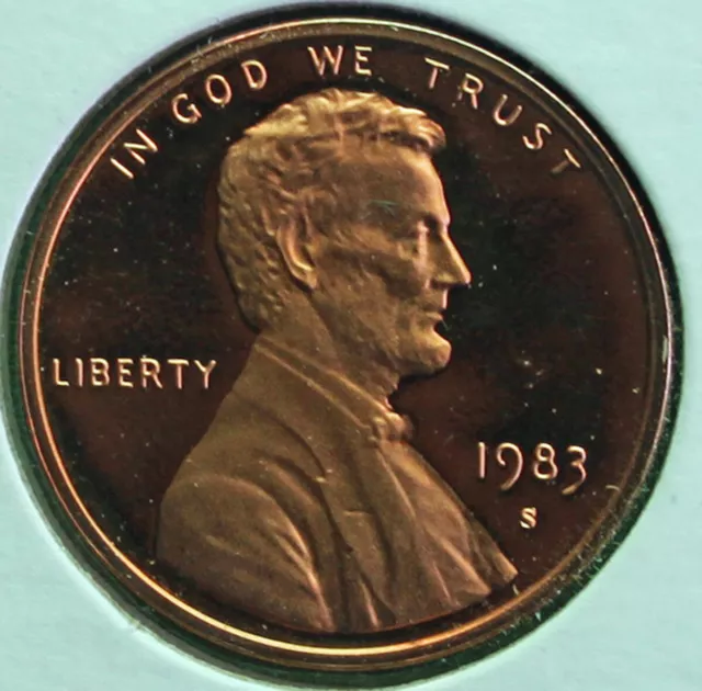 1983 S Lincoln Penny One-Cent Proof U.S. Mint Coin 1c from Proof Set