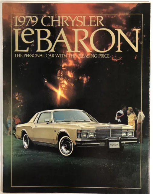 VINTAGE 1979 CHRYSLER LeBARON CAR ADVERTISING DEALER BROCHURE - EXCELLENT