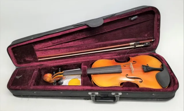 23" Beginners Wooden Violin W/ Bow & Accessories - Unbranded