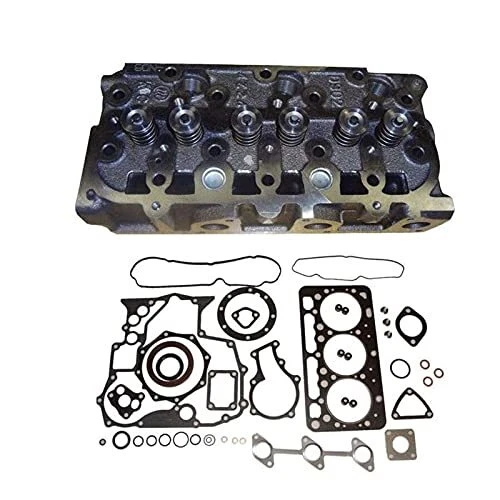 D902 Cylinder Head with Valves+Full Gasket Set Compatible for Kubota RTV900
