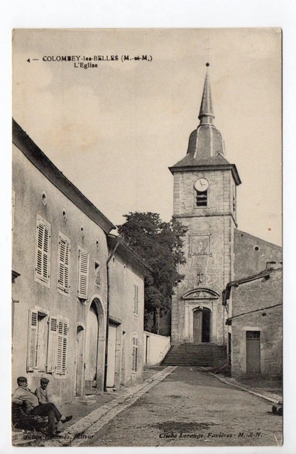 COLOMBEY LES BELLES Meurthe et moselle CPA 54 La rue de l'église