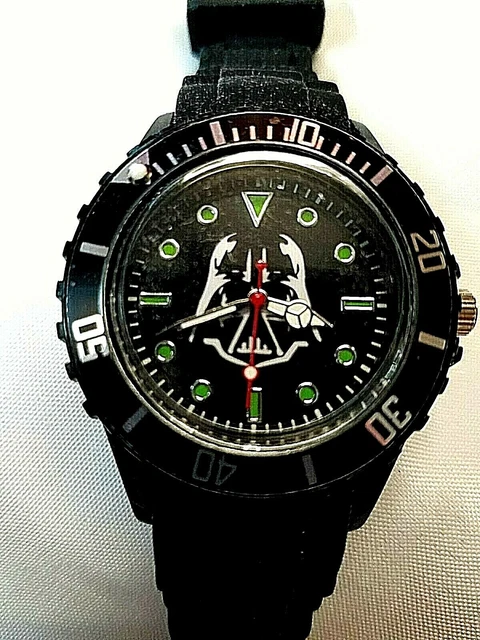 Star Wars Black Darth Vader Wrist Watch With Case  New In Box