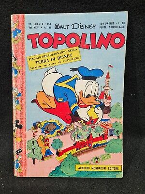 Topolino N. 143 Del 25 Luglio 1956 Arnoldo Mondadori Editore