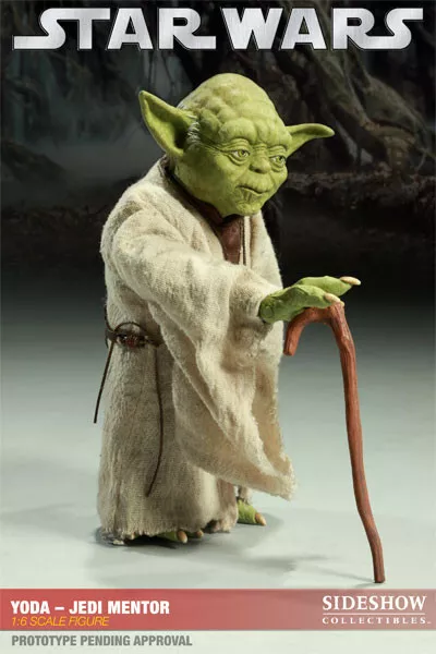 Star Wars - Yoda Jedi Mentor 1/6 Actionfigur Sideshow - No Hot Toys 3