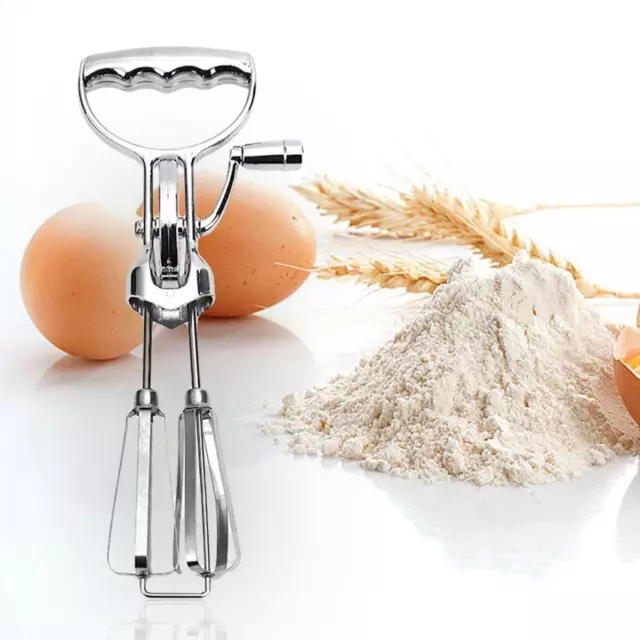Hand Crank Egg Beater Rotary Hand Whisk Manual Egg Mixer Cooking Tools