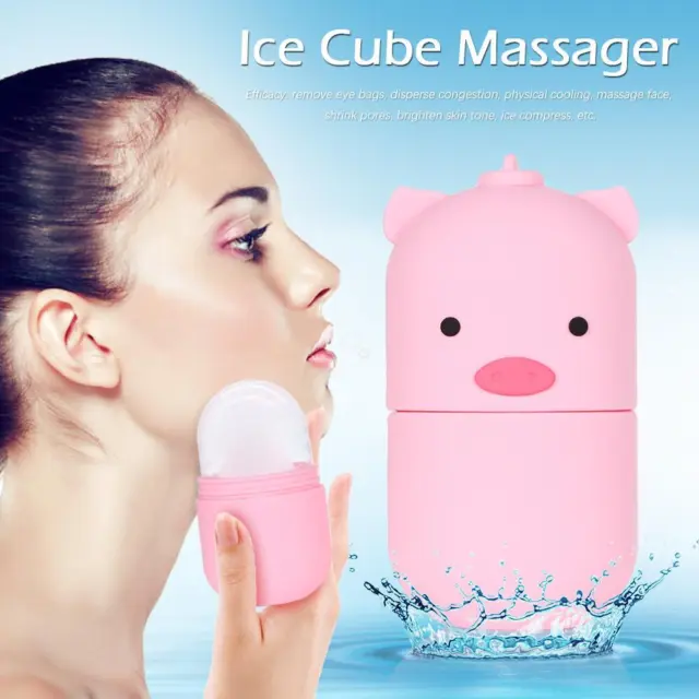 Massager visage Masseur de glaçon Silicone Rouleau à glace pour le visage