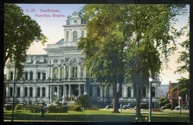 HAMILTON Ontario Postcard 1910s Court House by Leslie