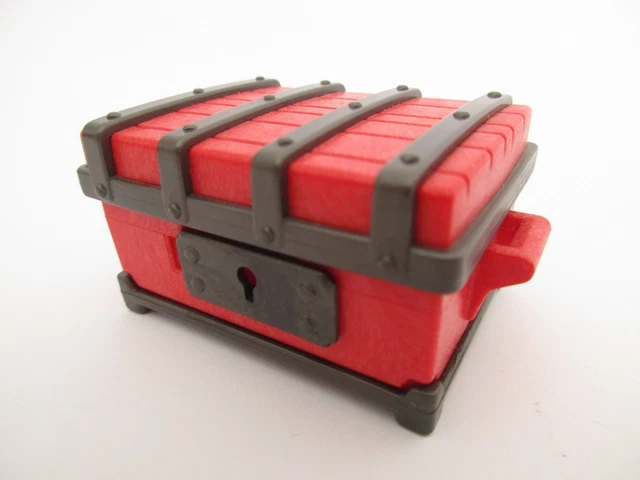 Playmobil 3785 Soldati Western - Baule Rosso E Nero Con Sacchi D'Oro