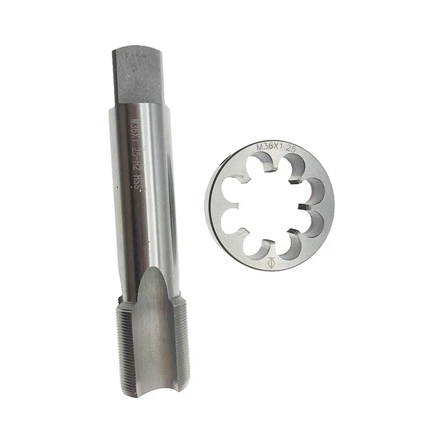 New M36X1.25mm Plug Tap and M36X1.25mm Die Threading Tool HSS