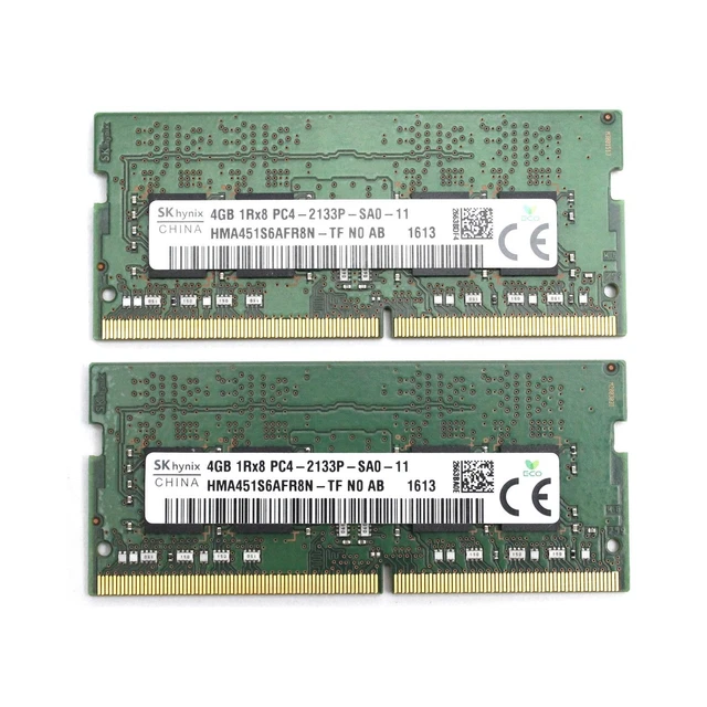 Barrette Mémoire 8Go DDR4 ECC SODIMM 2133 MHz (PC4-17000) - Hynix IC, Testée, 3ème Partie