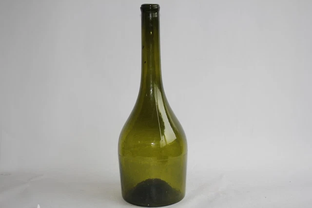 Ancienne bouteille à vairons en verre soufflé Pêche Piège Nasse