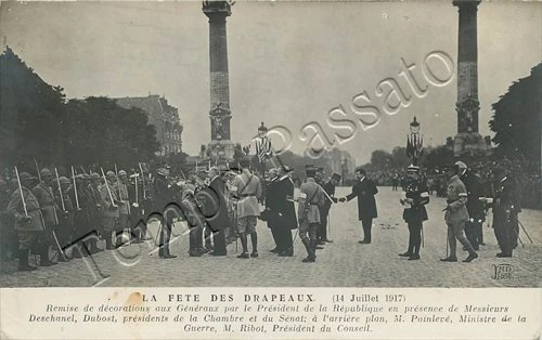 Francia - Parigi, conferimento delle decorazioni ai generali - 14/07/1917