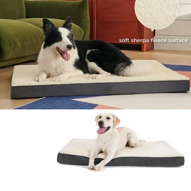Orthopedic Memory Foam Dog Bed for Medium Dogs with Removable Washable Cover