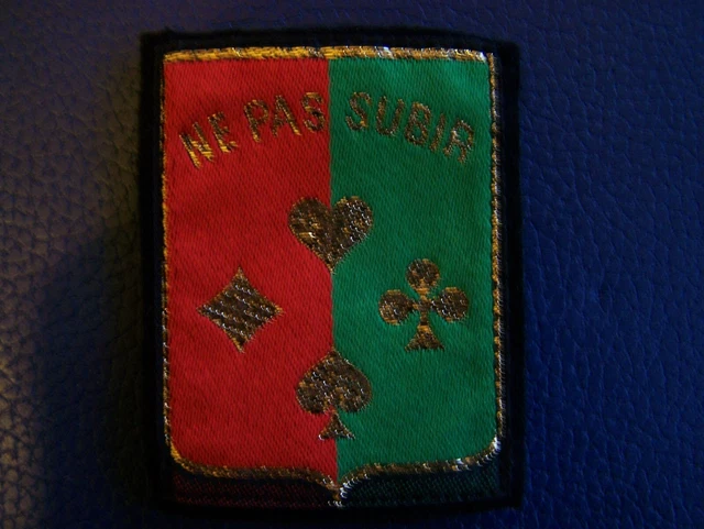 Écusson Militaire Vintage - Insigne Tissu Sahara Troupe Saharienne, état D'usage