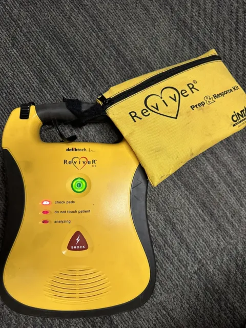 Defibtech Reviver AED DDU-100 with pads, battery, and Reviver Prep &Response Kit