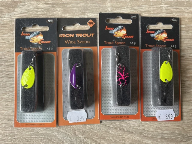 Angeln Raubfisch Köder Hecht Barsch Blinker Kunstköder Konvolut Spoon Forelle