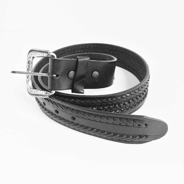 Ceinture En Cuir Mexicaine Vintage - Multicouleur - Taille Ajustable - Homme