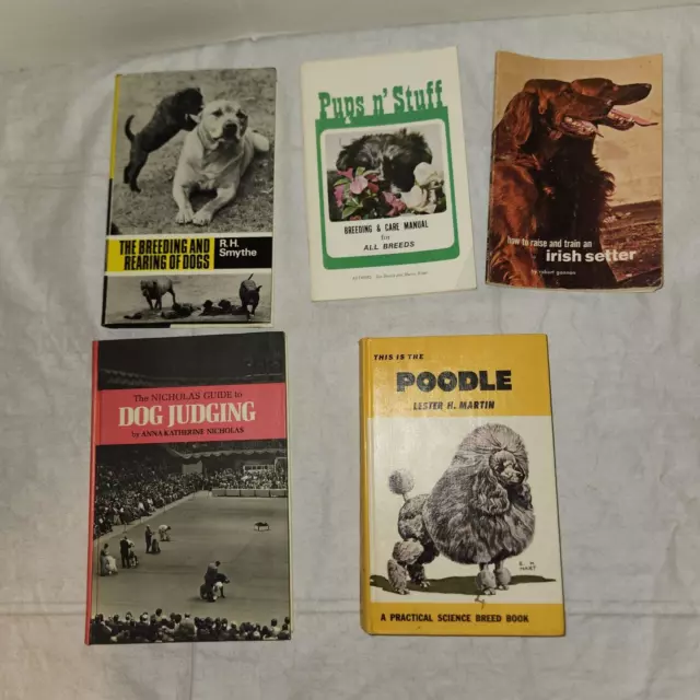 Lot of 25 Dog Books, Training, Nutrition, Breeding, East Asiatic Breeds And More 2