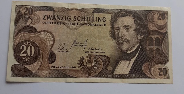 Austria 20 Shillings 1967