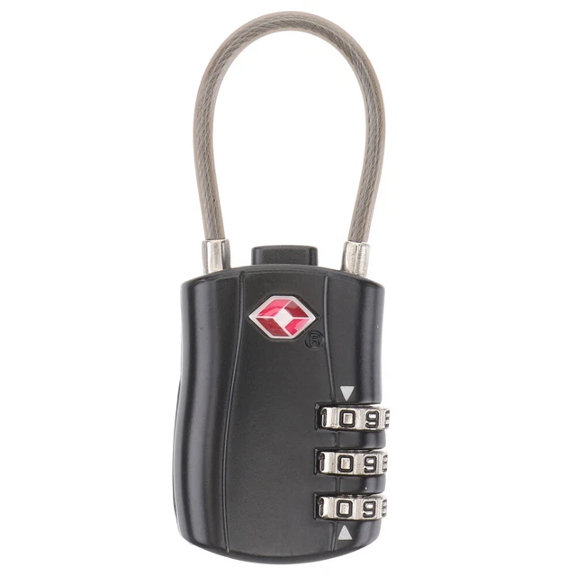 2 pezzi dipendenti fune metallica-password lucchetto con password blocco password doganale