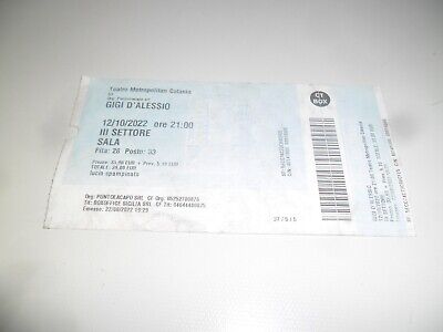 Palasport 9 ottobre 1993 Biglietto concerto Eros Ramazzotti World Tour Firenze 