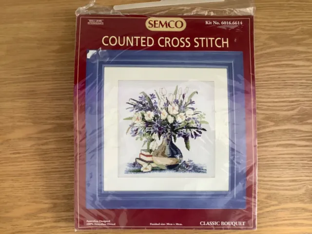 Semco Counted Cross Stitch Kit No 6016.6614 - Classic Bouquet